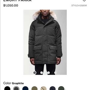 Used Canada Goose Graphite Emory